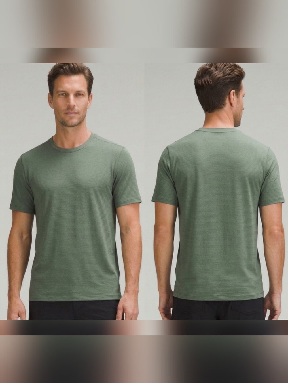 Lululemon Men's Crewneck T-Shirt in Olive Green Size M